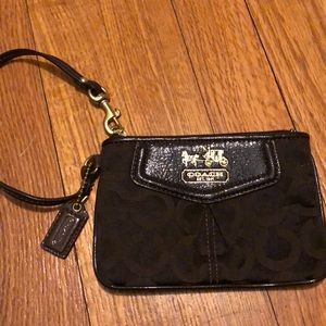 Coach Brown Wristlet